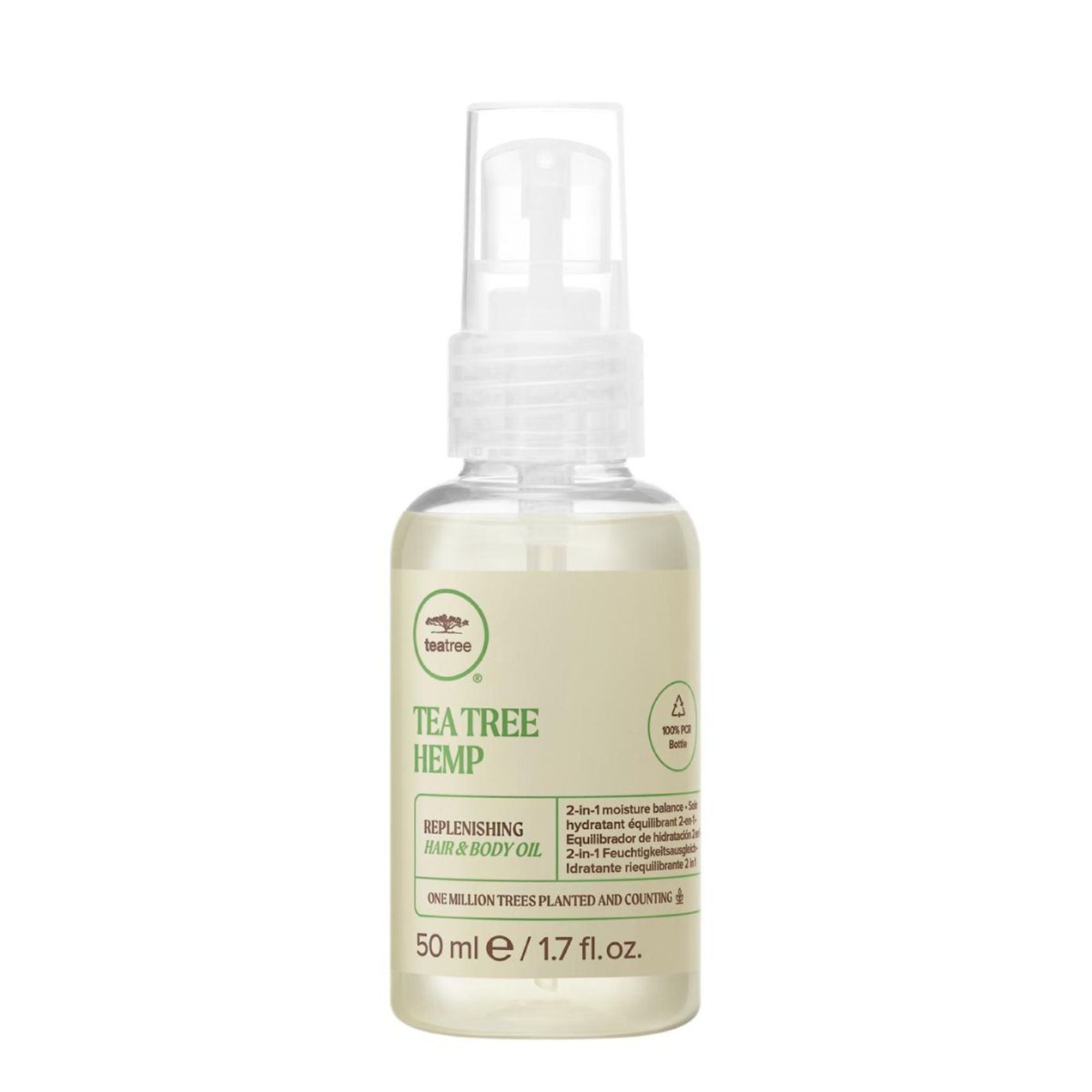 TEA TREE HEMP HAIR AND BODY OIL - size 50 ml