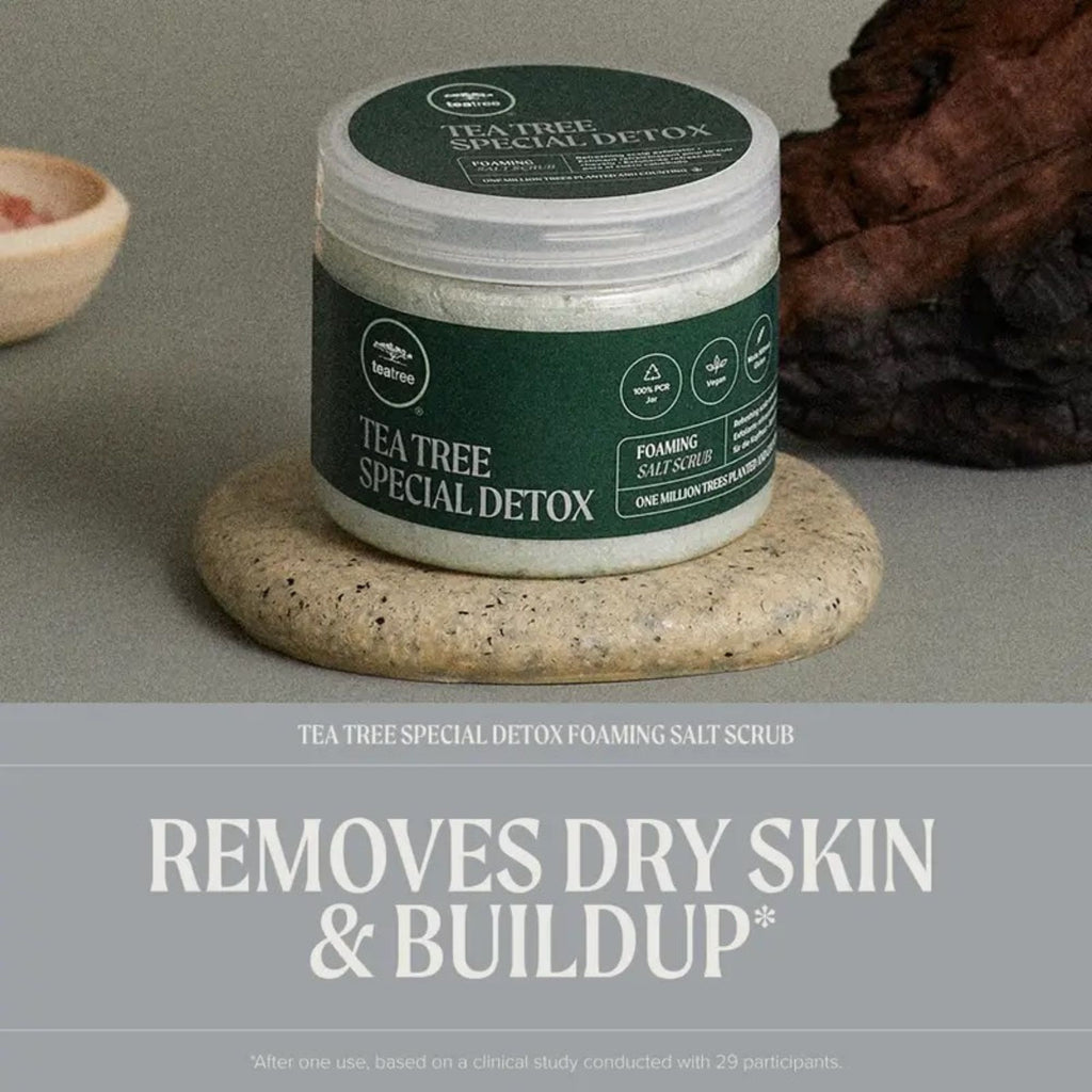 TEA TREE SPECIAL DETOX FOAMING SALT SCRUB - size 184 g